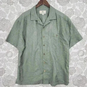 Island Shores Hawaiian Button‎ down Short sleeve Men's Shirt XL 3043